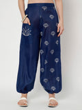Cotton Placement Print Trouser