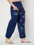 Cotton Placement Print Trouser
