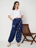 Cotton Placement Print Trouser
