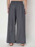 Cotton Front Pleat Side Print Trouser