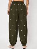Cotton Placement Print Trouser
