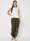 Cotton Placement Print Trouser