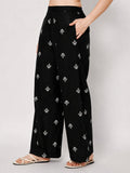 Cotton Block Printed Trousers