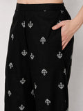 Cotton Block Printed Trousers
