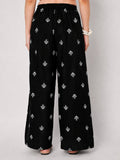 Cotton Block Printed Trousers