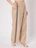 Cotton Side Print Trouser