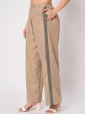 Cotton Side Print Trouser