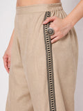 Cotton Side Print Trouser