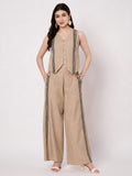 Cotton Side Print Trouser