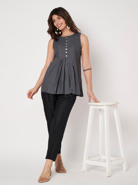Cotton Pocket Tapered Trousers