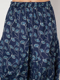 Cotton Printed Front Cowl Trouser