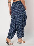 Cotton Printed Front Cowl Trouser