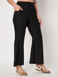 Cotton Bell-Bottom Pocket Trouser