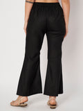 Cotton Bell-Bottom Pocket Trouser