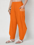 Cotton Printed Side Cowl Trouser
