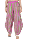 Cotton Printed Side Cowl Trouser