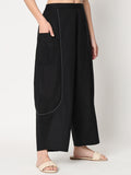 Cotton Solid Ballon Trousers