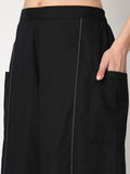 Cotton Solid Ballon Trousers