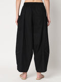Cotton Solid Balloon Trousers