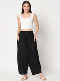 Cotton Solid Balloon Trousers