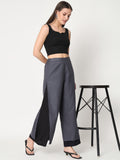 Cotton Solid Layered Trouser