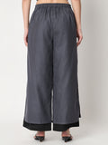 Cotton Solid Layered Trouser