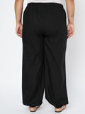 Plus Size Cotton Block Printed Pocket Trouser