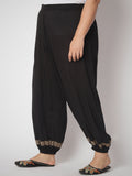 Plus Size Viscose Block Printed Trouser