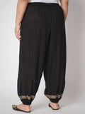 Plus Size Viscose Block Printed Trouser