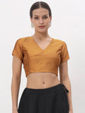 Silk Blend Stretchable Crop Top