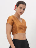 Silk Blend Stretchable Crop Top