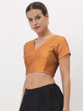 Silk Blend Stretchable Crop Top
