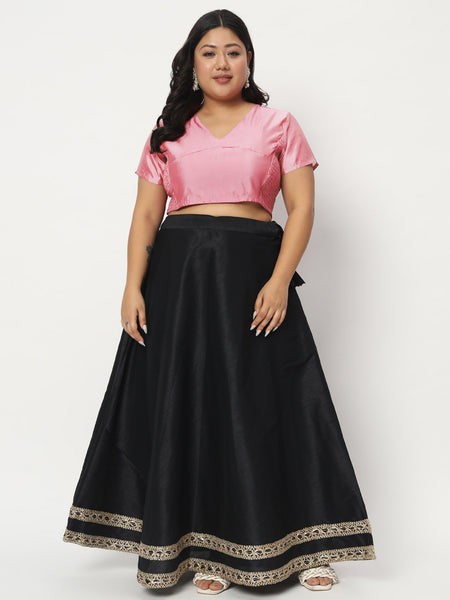 Plus Size Silk Blend Stretchable Blouse