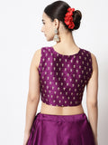 Dupion Block Printed Crop Top