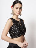 Dupion Block Printed Crop Top