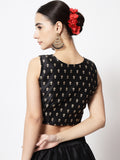 Dupion Block Printed Crop Top