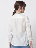 Chroma Sequins Embroidered Collar Shirt