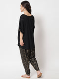 Viscose Hand Block Printed High-low Co-ord