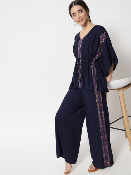 Viscose Hand Block Printed Kaftan Co-ord