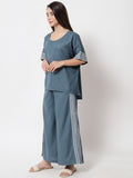 Cotton Hand Block Printed High-low Co-ord
