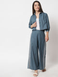 Cotton Hand Block Printed Shirt Co-ord