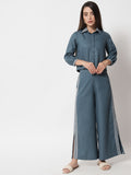 Cotton Hand Block Printed Shirt Co-ord