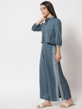 Cotton Hand Block Printed Shirt Co-ord