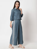 Cotton Hand Block Printed Shirt Co-ord