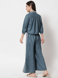 Cotton Hand Block Printed Shirt Co-ord