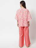Cotton Gold Foil Printed Kaftan Co-Ord