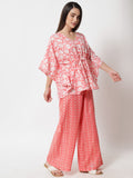 Cotton Gold Foil Printed Kaftan Co-Ord