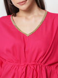Viscose Embellished Kaftan Top