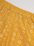 Cotton Gold Foil Printed Halter Co-Ord