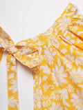 Cotton Gold Foil Printed Halter Top